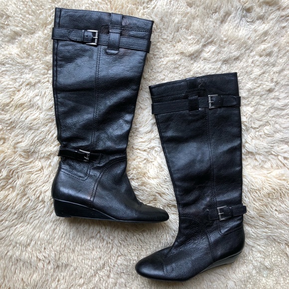Nine West Shoes - Nine West Tall Leather Kenway Boots
